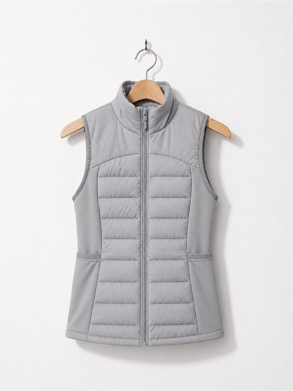 Lululemon Down for it All Goose Down Vest Gray Casual Athleisure Running Sz 6